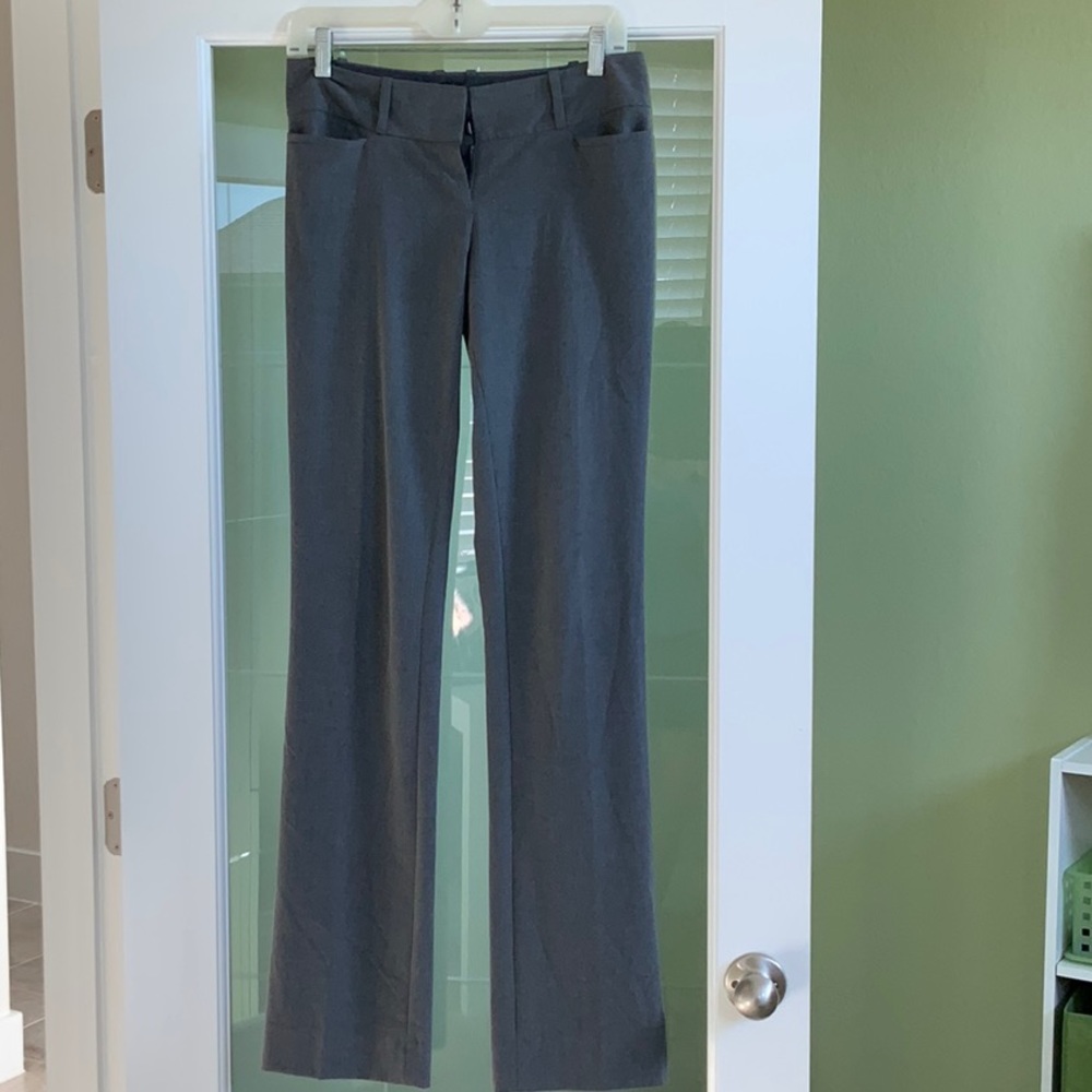 The Limited Drew Fit gray dress pants. Size 0 Long.